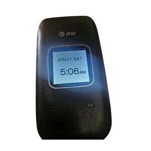 Pantech Breeze IV P2050 AT&T Flip Phone Black Basic Cell Tested